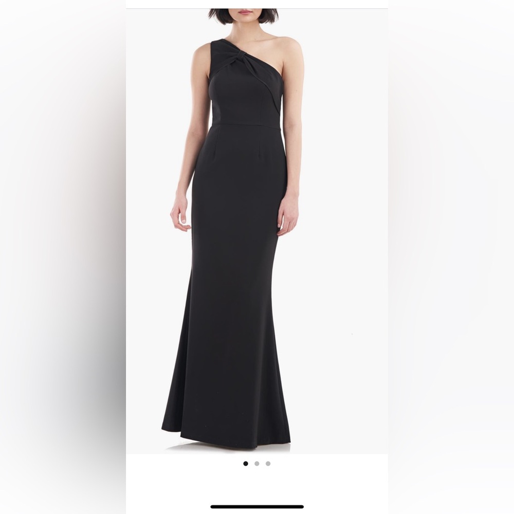 JS Collections - Lilah bow Detail One Shoulder Mermaid Gown